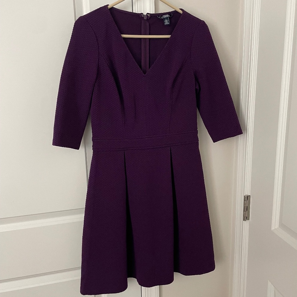 Chaps, Size 6, Purple Dress